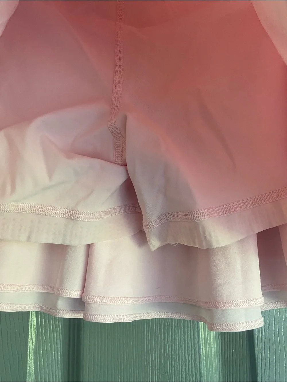 Lululemon Court Rival High Rise Light Pink Tennis Skirt Curvy Plus Size 14